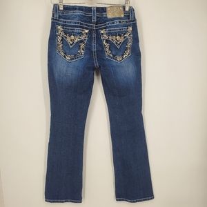 Miss Me Mid Rise Curvy Boot Dark Wash Jean Style ME8355V8R Size 28